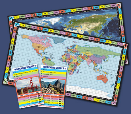 Who Knows Where Game Boards